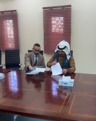 جمعية صقور طريف توقع شراكة مجتمعية مع الكلية التقنية بمحافظة طريف