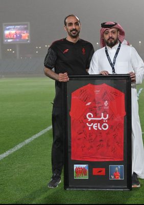 قاد ثلاثة منها للصعود ..أندية الجوف تكرم الشرطان