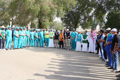 وقاء مكة المكرمة ينفذ فرضية فوران الجندب الأسود في المشاعر المقدسة