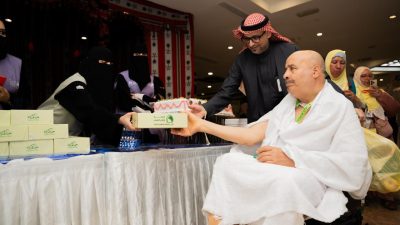 ضيافة تراثية لحجاج روسيا وتونس في مكة المكرمة