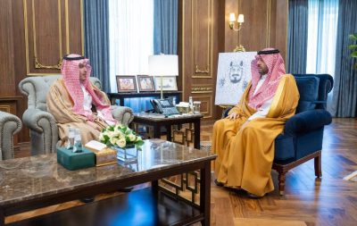 أمير الحدود الشمالية يستقبل مدير الأحوال المدنية بالمنطقة المكلَّف حديثًا
