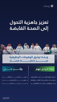 تجمع جدة الصحي الثاني ينظّم ورشة عمل لتعزيز توثيق الوقوعات الوظيفية ورفع الجاهزية للتحول إلى الصحة القابضة