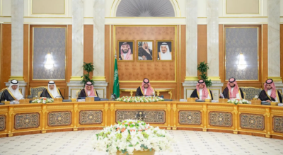 سمو ولي العهد يرأس جلسة مجلس الوزراء في جدة