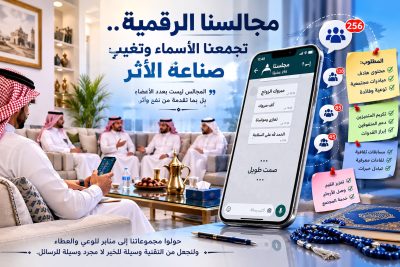 مجالسنا الرقمية.. تجمعنا الأسماء وتغيب صناعة الأثر