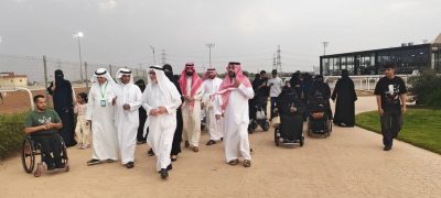 وفد من جمعية الطائف لذوي الاحتياجات الخاصة يحتفل بكأس مكة في ميدان الملك خالد 